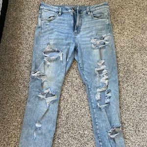 Distressed jeans